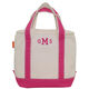 Personalized Pink Striped Insulated Lunch Tote Image 4 of 7